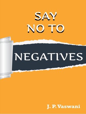 cover image of Say No to Negatives